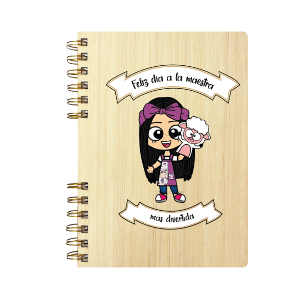Cuaderno de Madera | Feliz Dia del Maestro 1