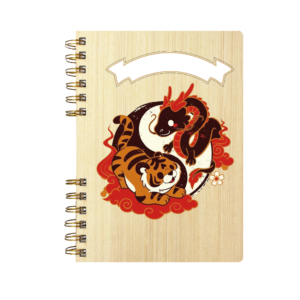 Cuaderno de Madera | Tigre y Dragón