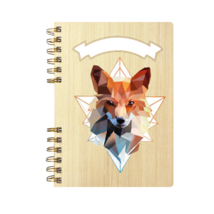 Cuaderno de Madera | Lobo Vector