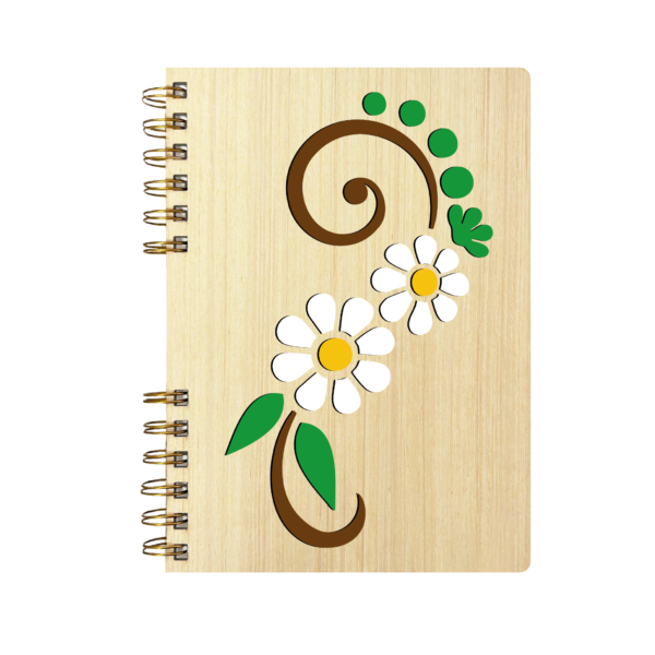 Cuaderno de Madera | MARGARITAS