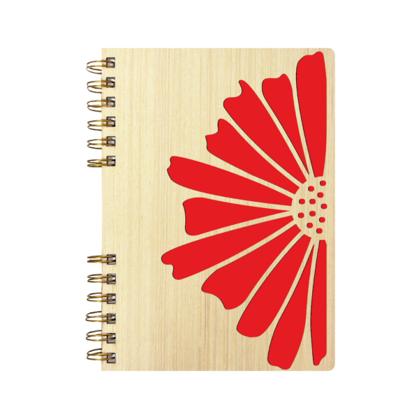 Cuaderno de Madera | FLOR VECTOR