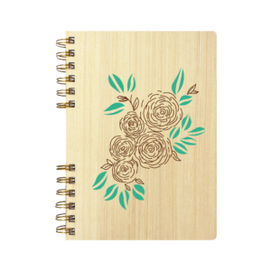 Cuaderno de Madera | ROSAS TALLADAS