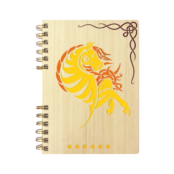 Cuaderno de Madera | CABALLO DORADO