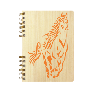 Cuaderno de Madera | CABALLO NARANJA