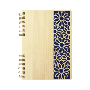 Cuaderno de Madera | FLOR AZUL